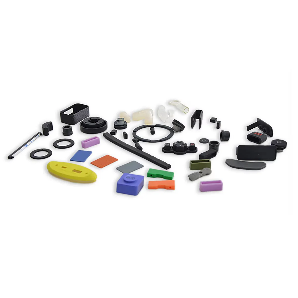 Custom Die-Cut Silicone Gaskets: precision gasket rings, frames and sealing cut-outs in silicone rubber, view 2