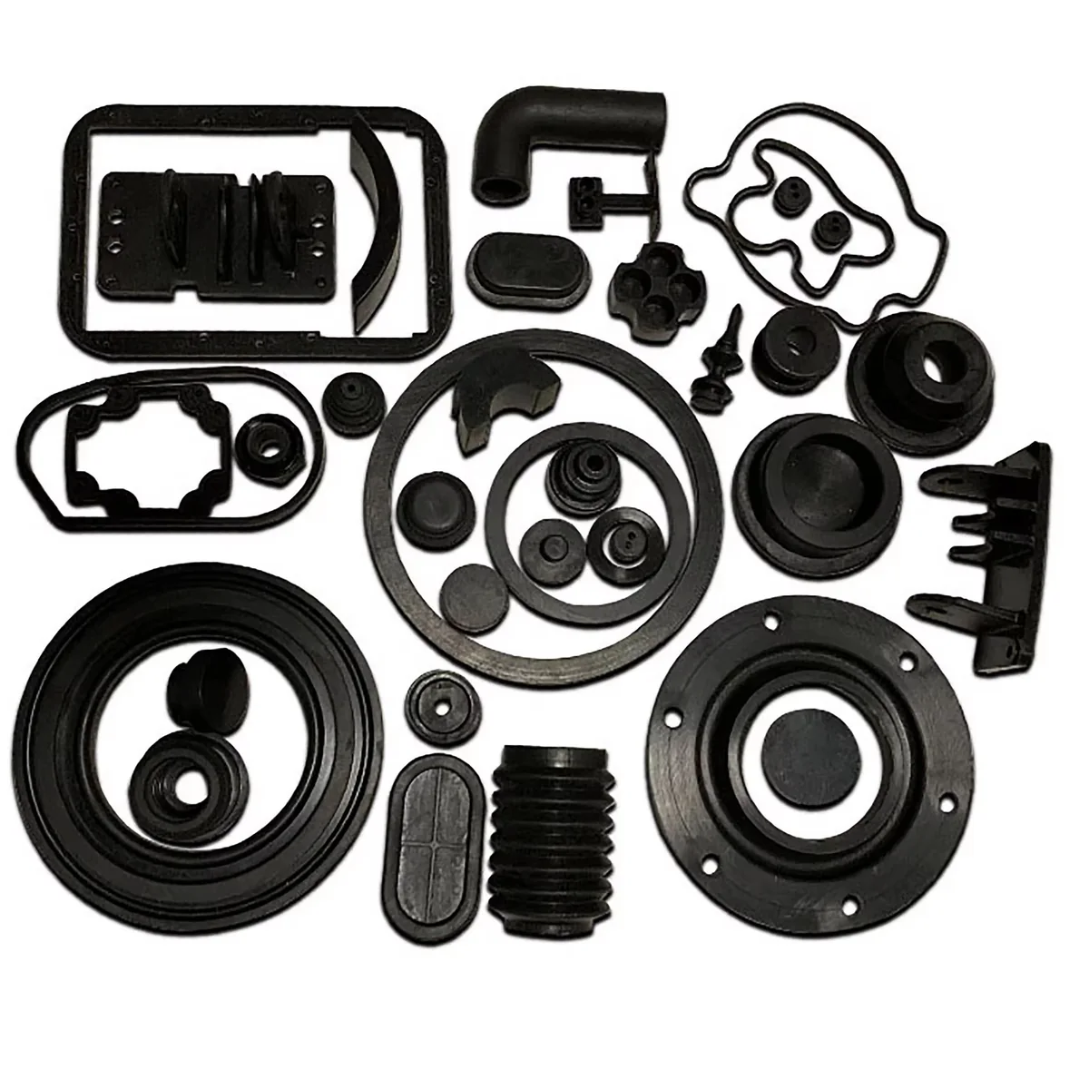 Custom Die-Cut Silicone Gaskets: precision gasket rings, frames and sealing cut-outs in silicone rubber, view 3