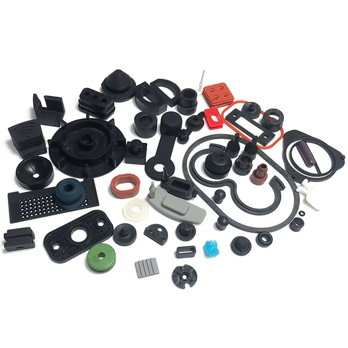 Custom Die-Cut Silicone Gaskets: precision gasket rings, frames and sealing cut-outs in silicone rubber, view 4