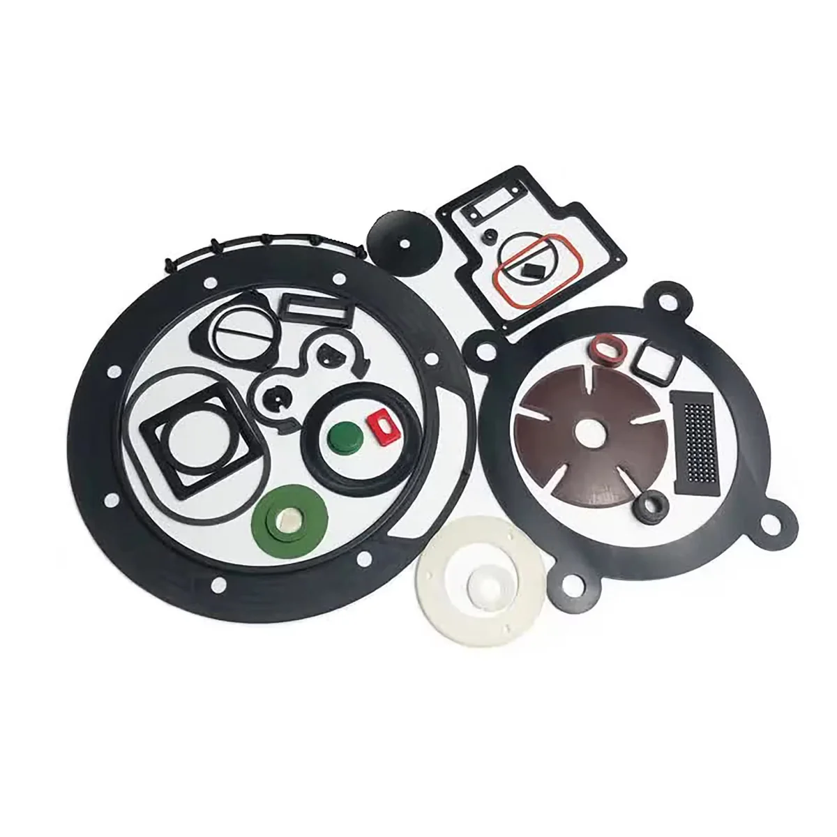 Custom die-cut silicone gasket with precision cut-outs
