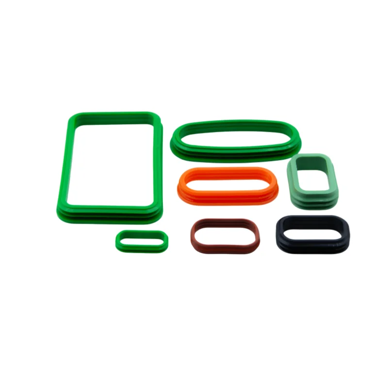 Custom Molded Silicone Seals: molded silicone rings, multi-colour sealing profiles and dust-exclusion geometries, view 3