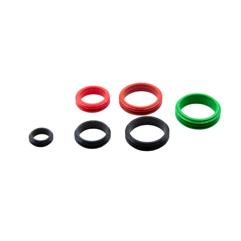 Custom Molded Silicone Seals: molded silicone rings, multi-colour sealing profiles and dust-exclusion geometries, view 5