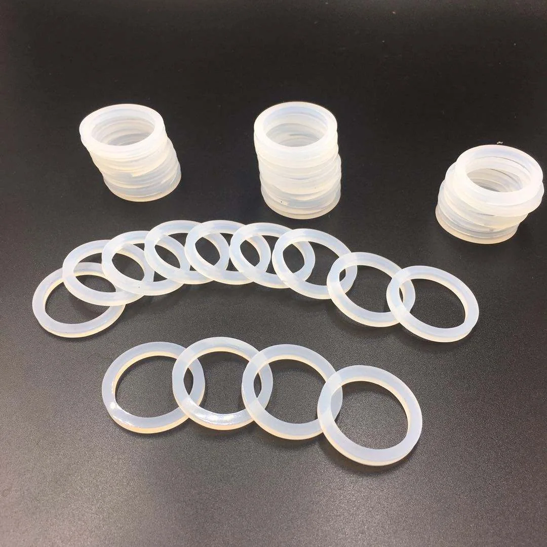Custom Silicone Rubber Washers: silicone washer rings, mixed material samples and high-temperature fastening interfaces, view 2