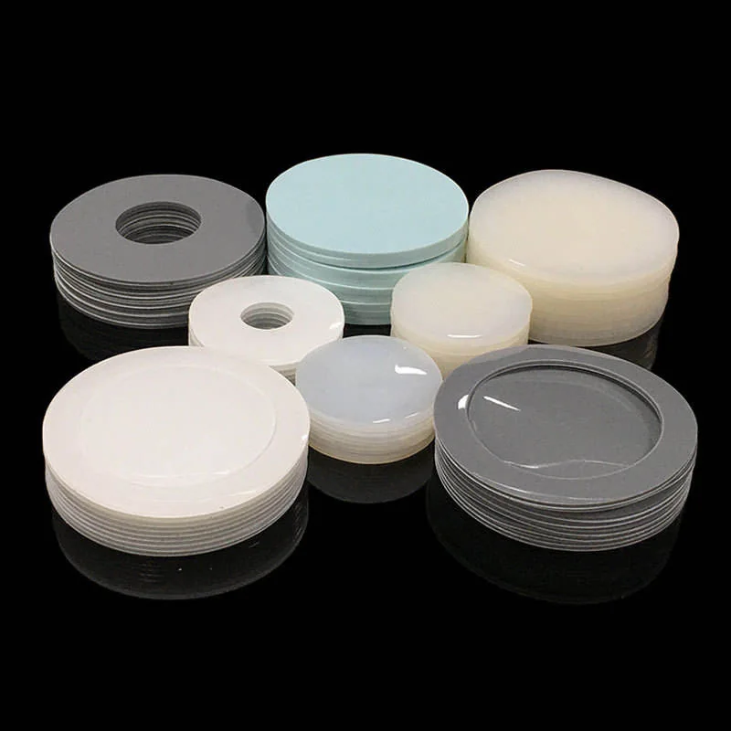 Custom Silicone Rubber Washers: silicone washer rings, mixed material samples and high-temperature fastening interfaces, view 3