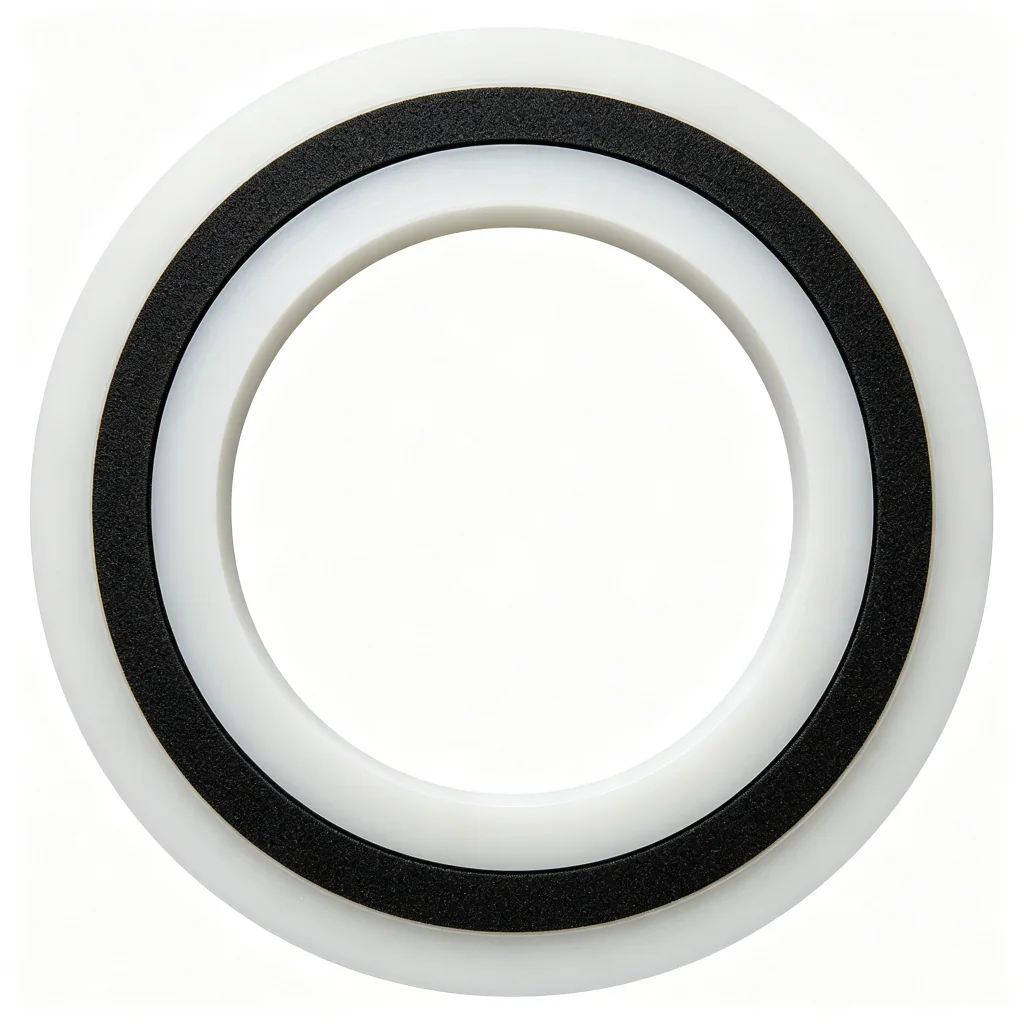 Custom Virgin PTFE Washers: virgin PTFE washer assortments, low-friction rings and chemical-service spacer profiles, view 2