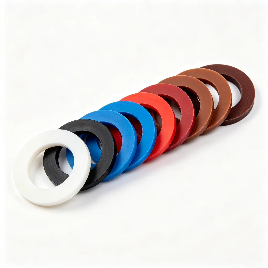 Custom Virgin PTFE Washers: virgin PTFE washer assortments, low-friction rings and chemical-service spacer profiles, view 5