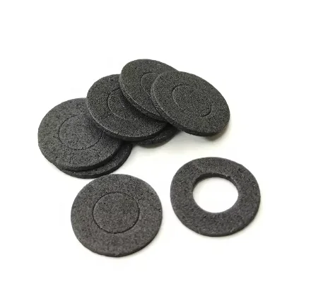 Black EPDM foam washer rings for sealing and cushioning