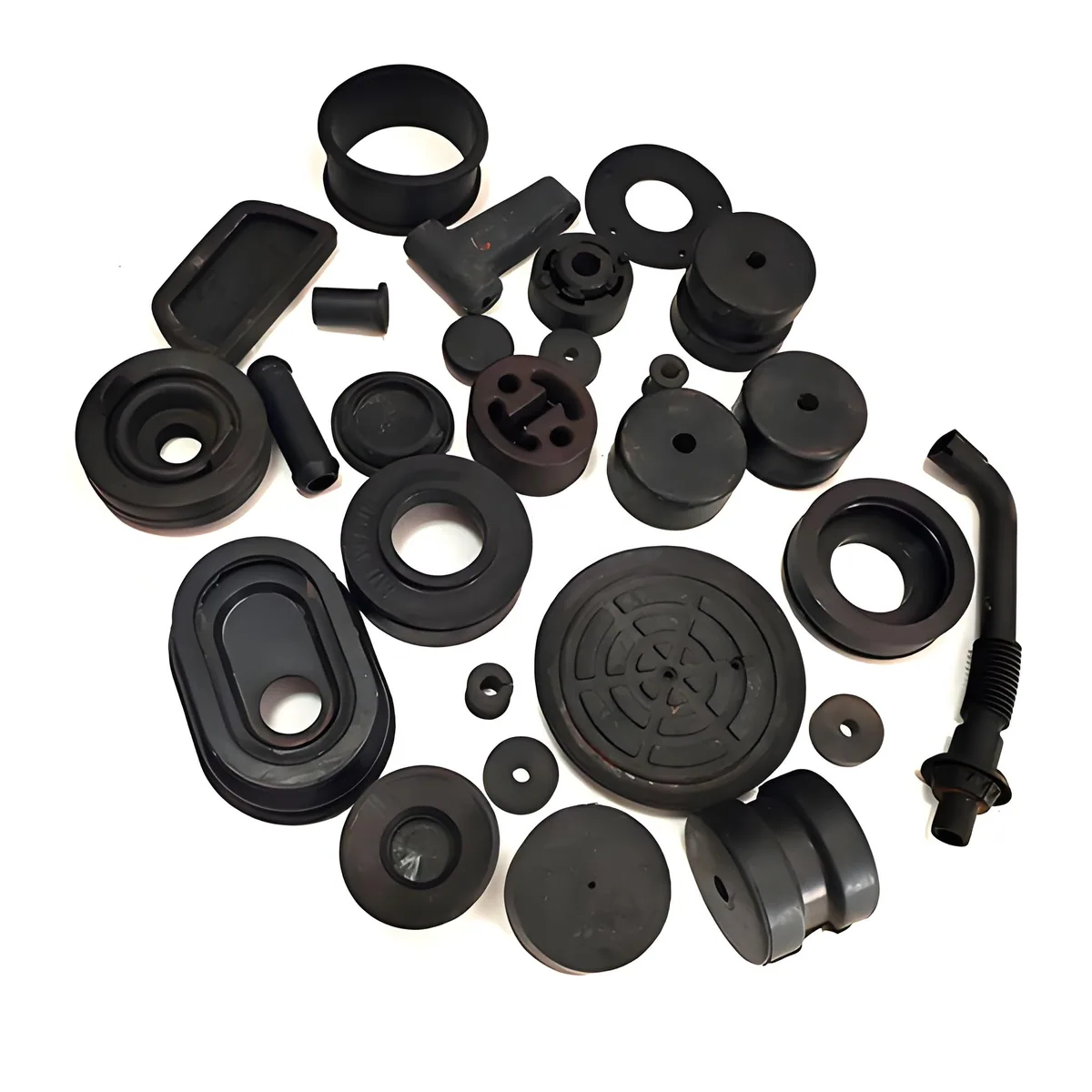 Rubber sealing profile supplied as individual parts