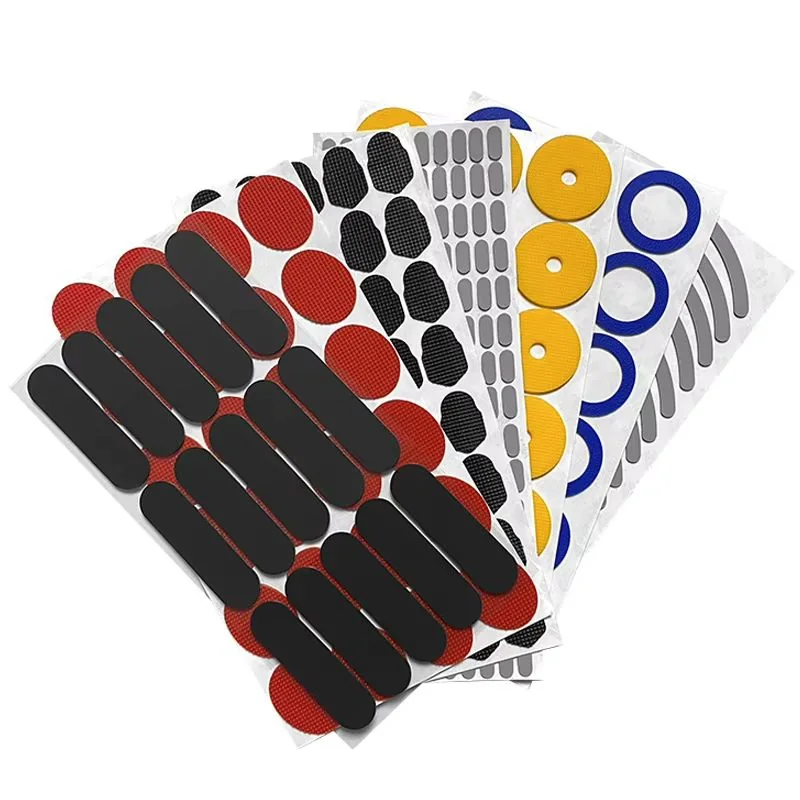Custom Self-Adhesive Rubber Bumper Pads: anti-slip bumper dots, contact pads and adhesive-backed sheet layouts, view 3