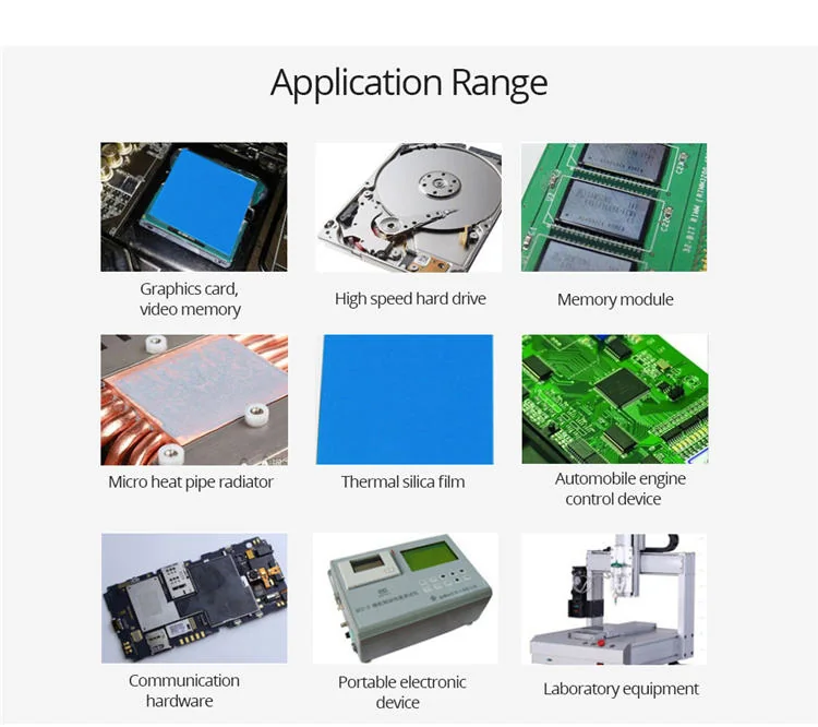 Die-Cut Silicone Thermal Gap Pads: electrical insulation pads, thermal gap-filler sheets and die-cut interface forms, view 5